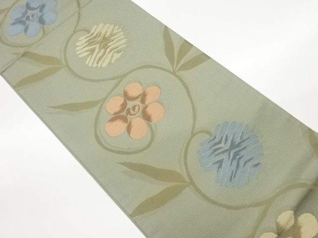 JAPANESE FUKURO OBI / WOVEN BAMBOO VINE